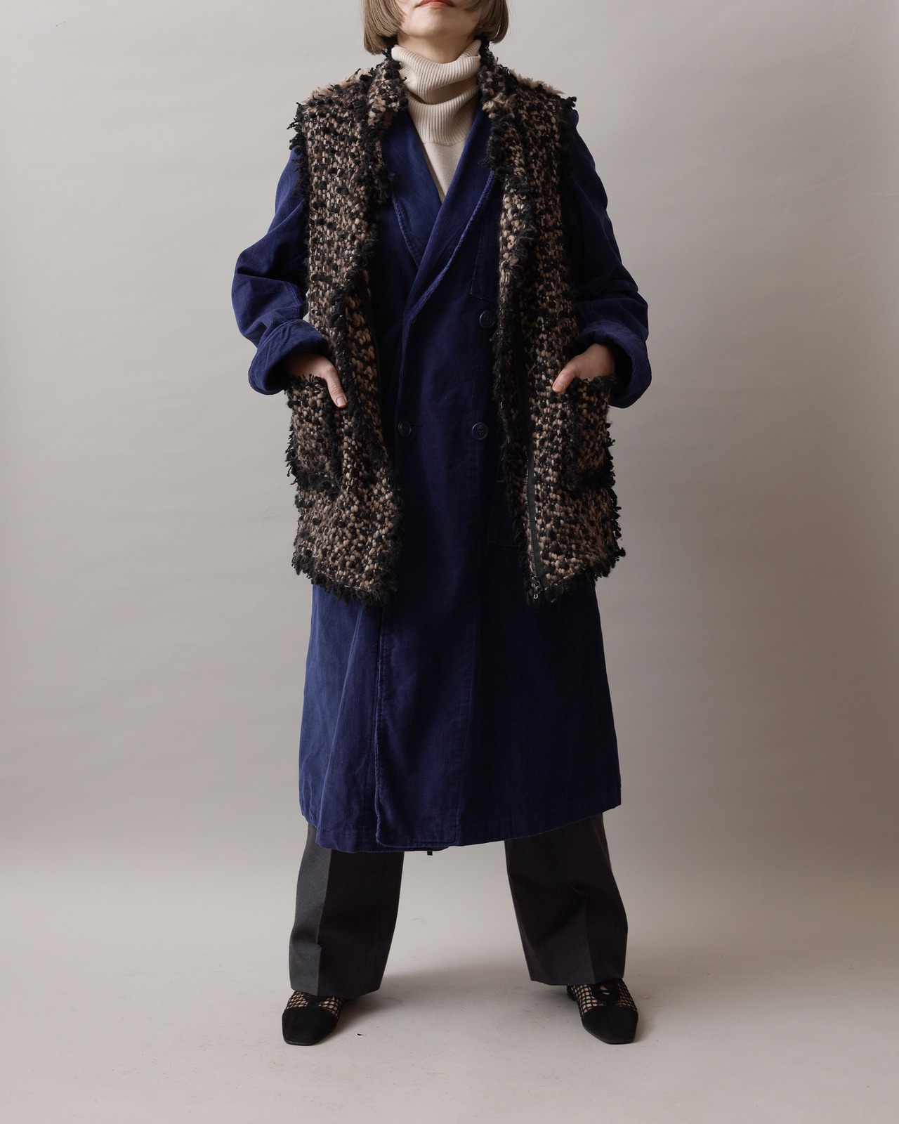 1950's Military / Corduroy Gown