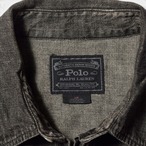 00s Polo Ralph Lauren ブラックデニム ウエスタンシャツ