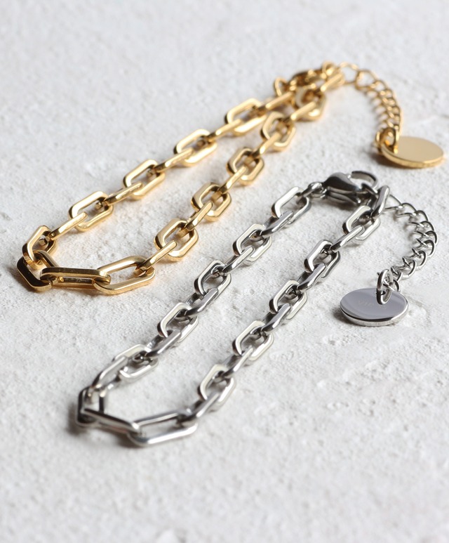 ステンレスチェーンブレスレット 選べる2Collar  B1331