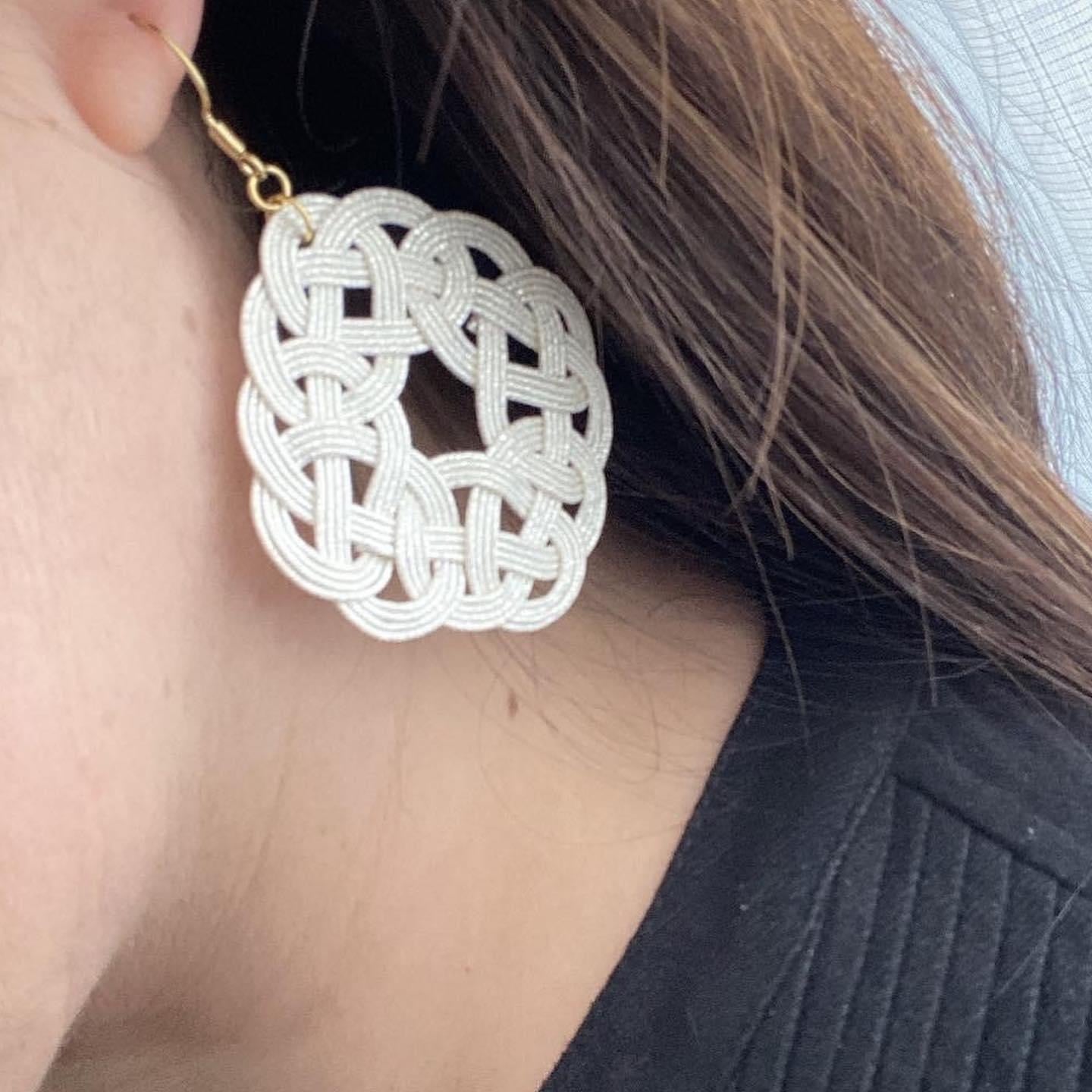 縁の良い　水引　手作りアクセサリー knot 「縁」水引アクセサリー ハーブ染め | musubi_tokyo(ムスビ
