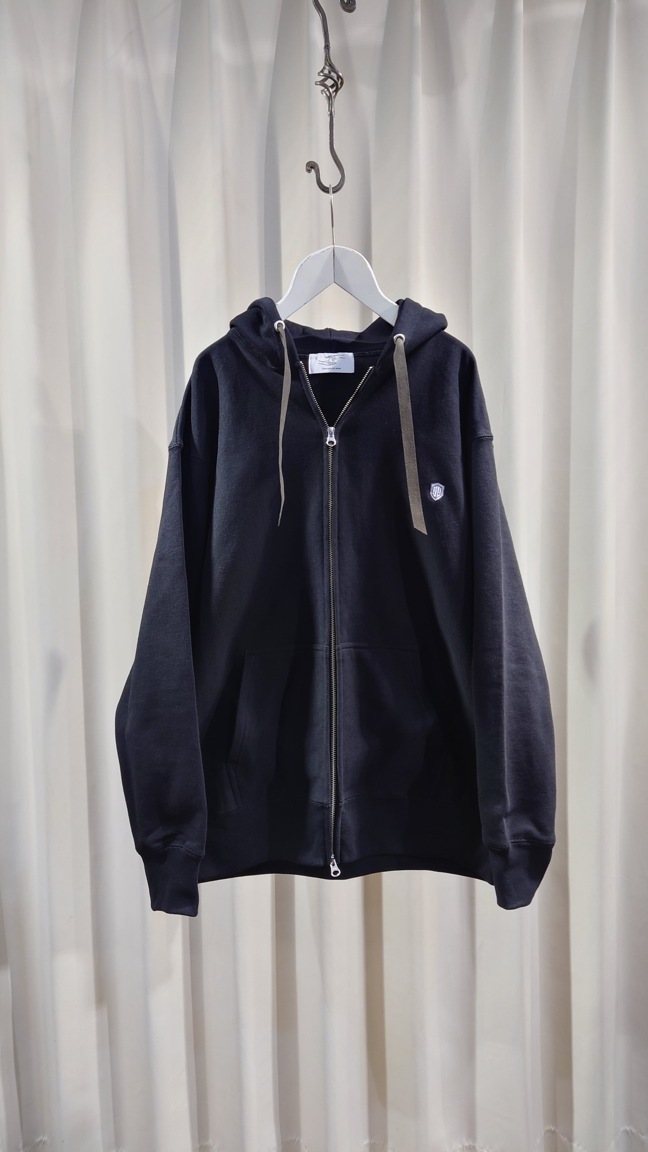 GarageUW ZIP HOODIE BLACK