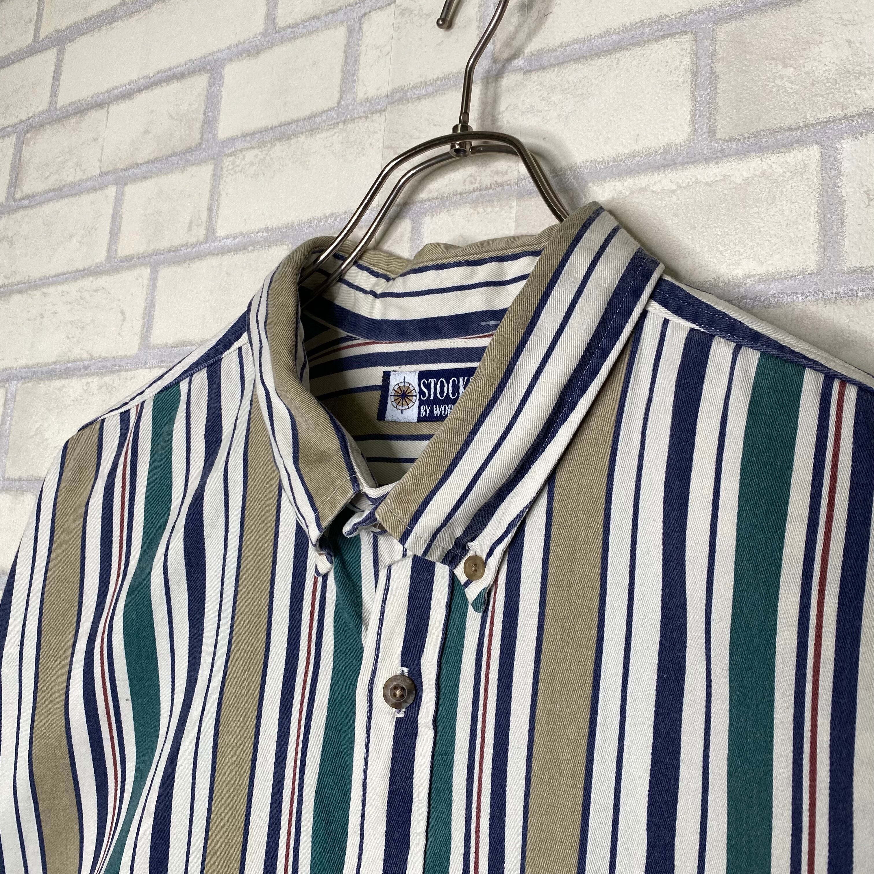 USA製】STOCKTON ストライプシャツ XL コットン100% | 古着屋OLDGREEN