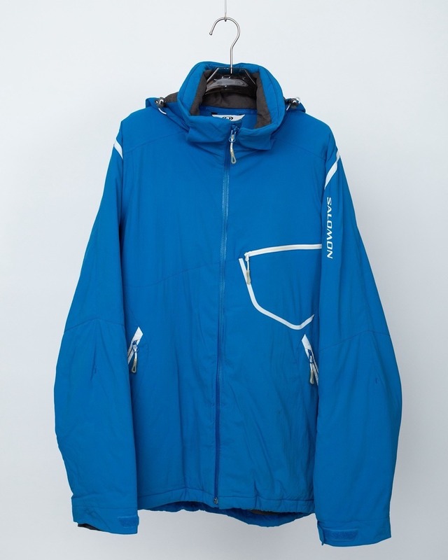 "SALOMON" padding nylon hooded jacket