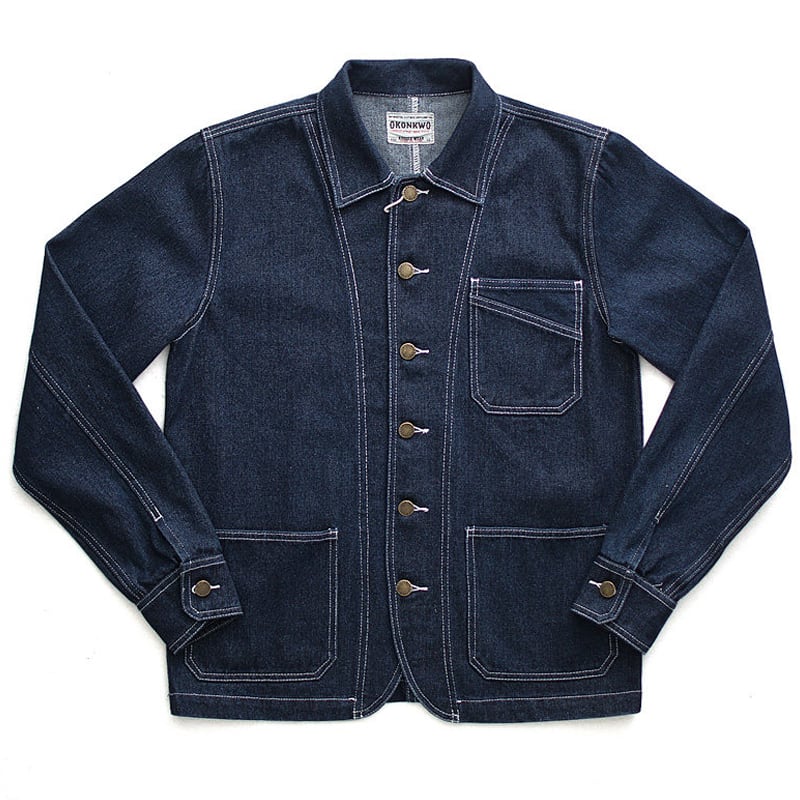 Stitched denim coveralls 00162