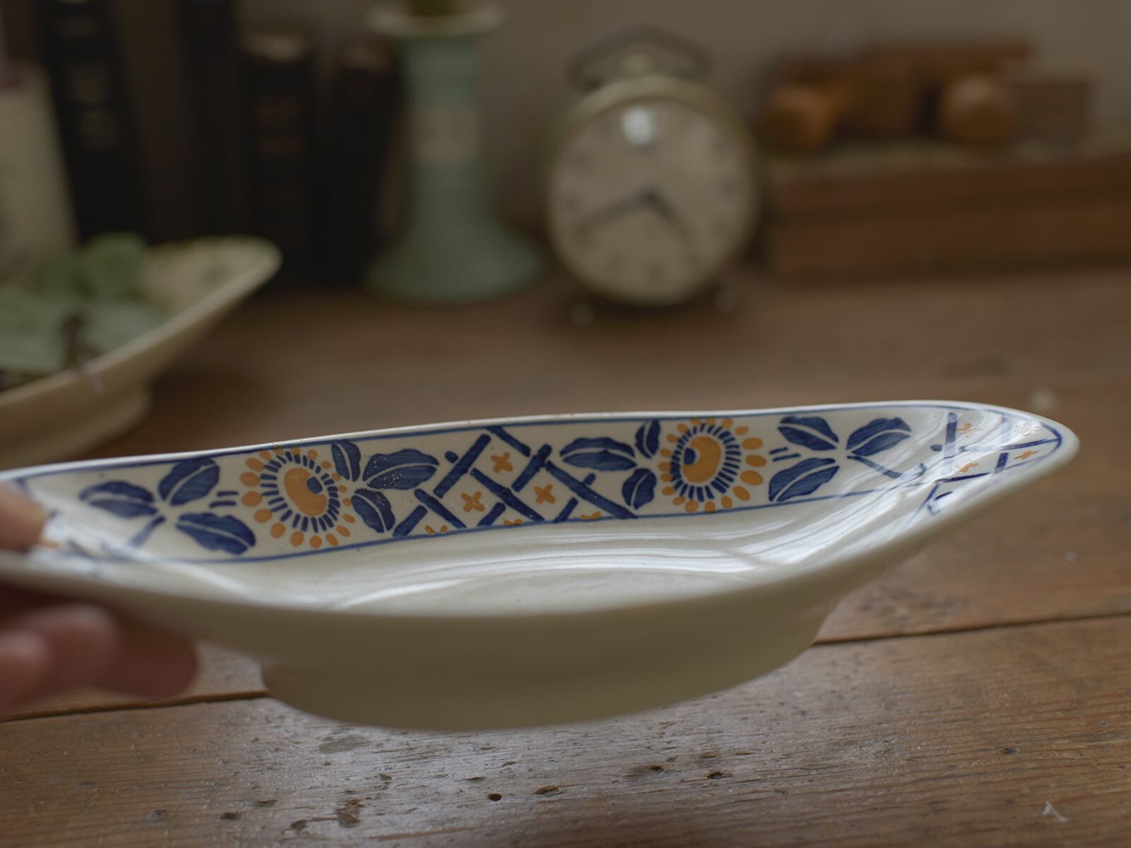 サルグミンヌ製 ひまわり絵柄のラヴィエ(B) フレンチブロカント