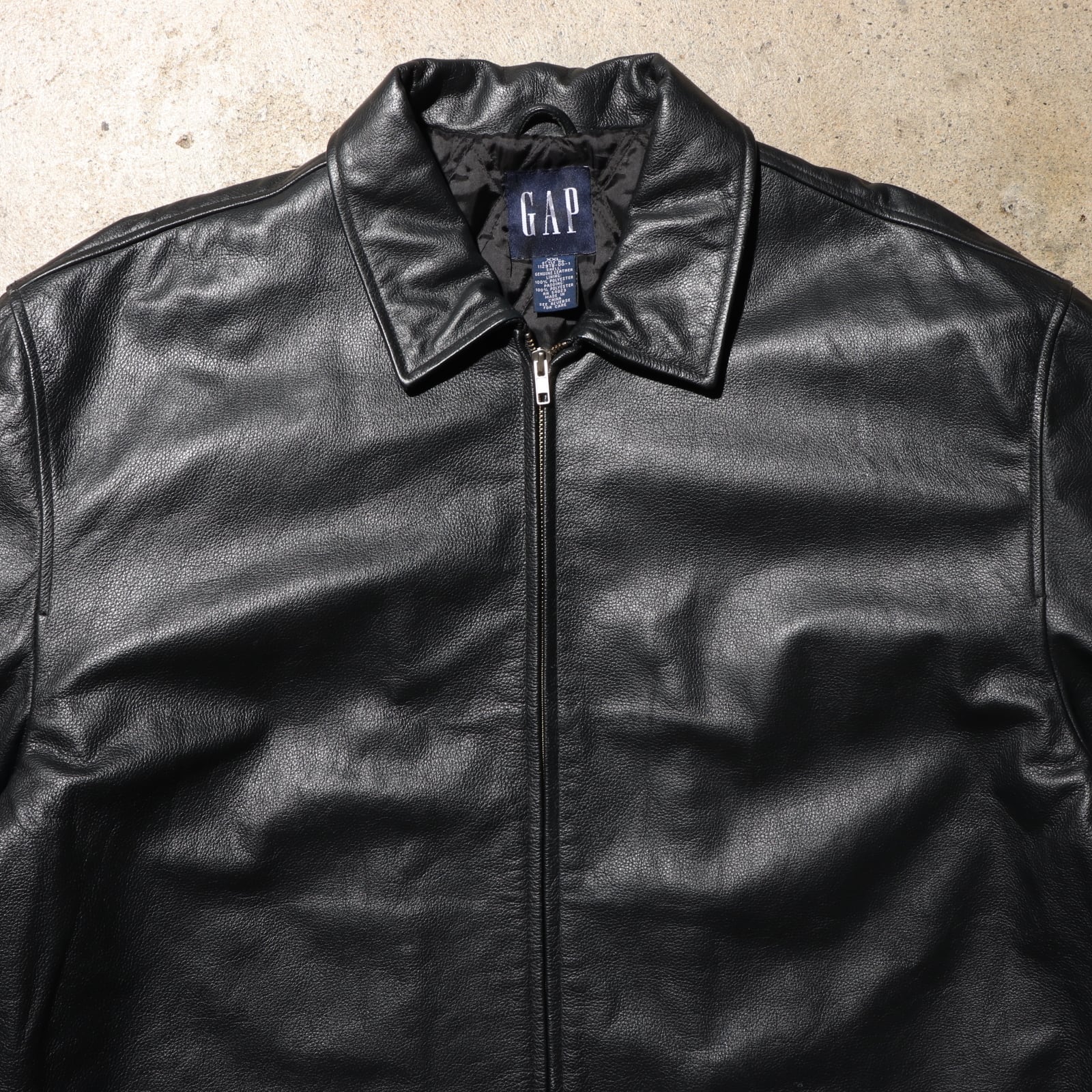 優良皮革 2XL 極美品 OLD GAP レザージャケット オールドギャップ 黒 