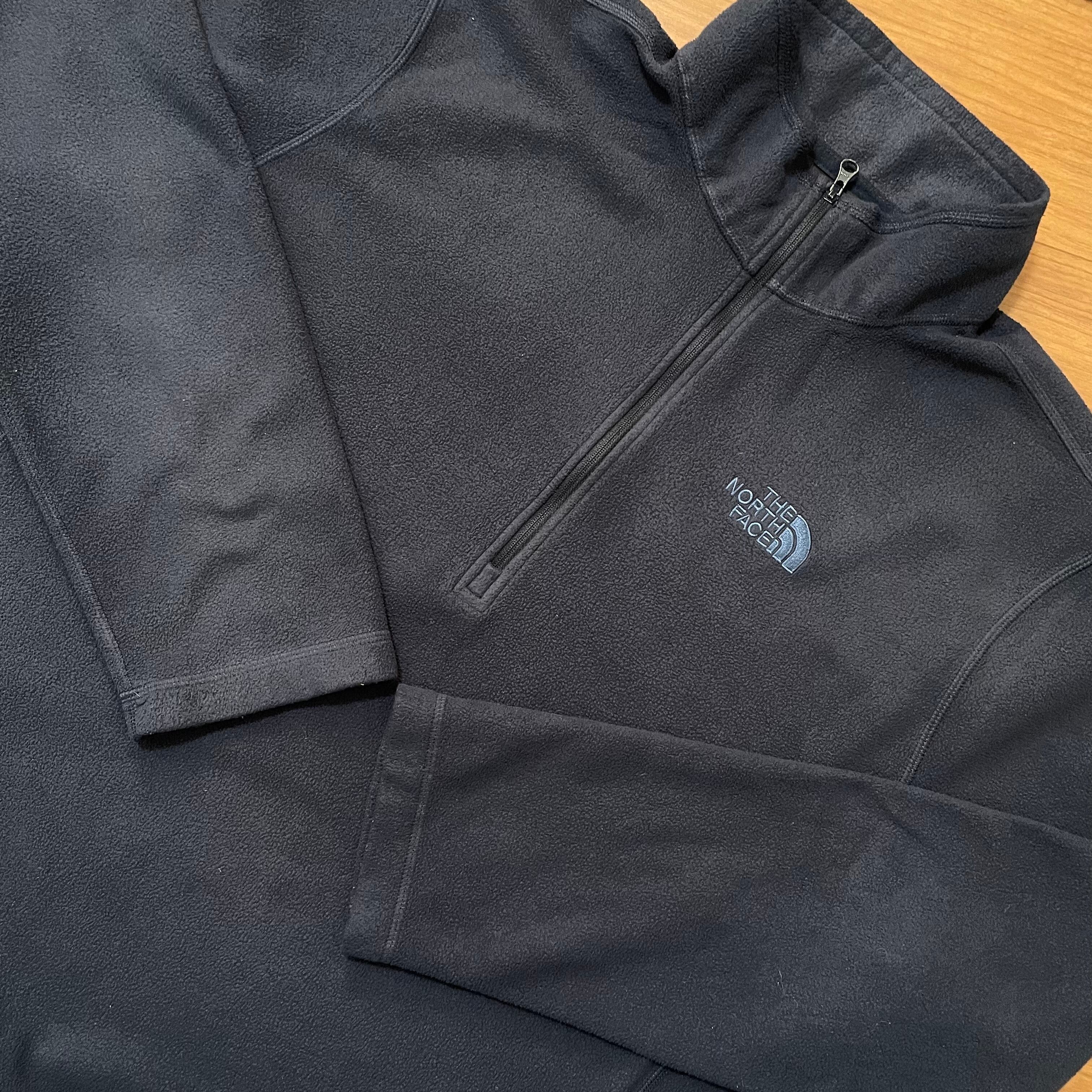 THE NORTH FACE】フリースジャケット ハーフジップ ワンポイントロゴ