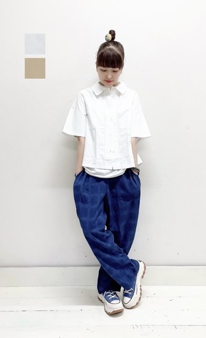 【TIGRE BROCANTE】Horn Pocket Shirt / LSH-153-D169