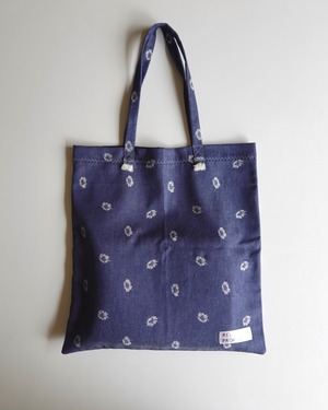 フラワー・ダンガリー・バッグ / Mサイズ