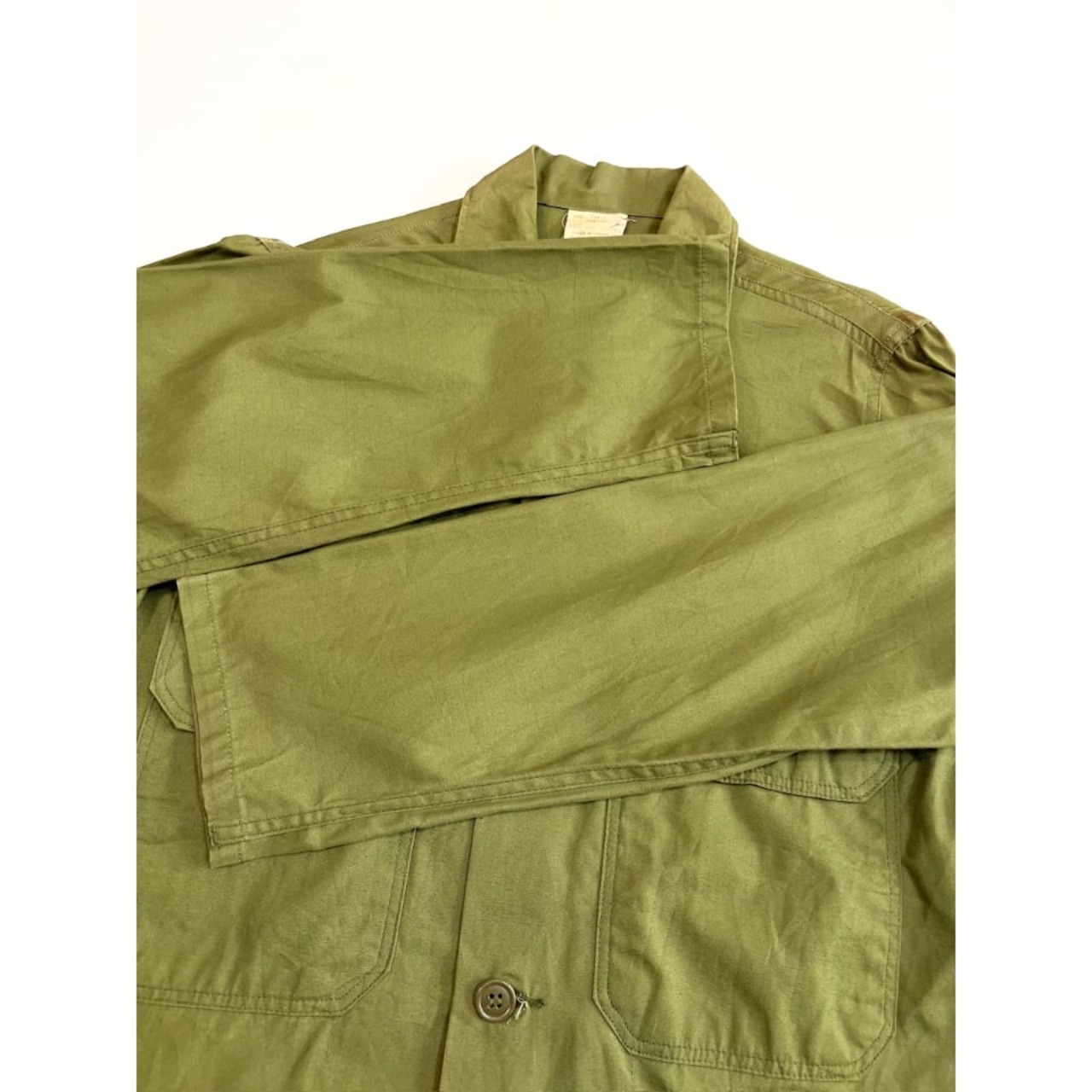 60s "DEAD STOCK" LOUIS ARONOFF POPLIN UTILITY SHIRT Size SMALL