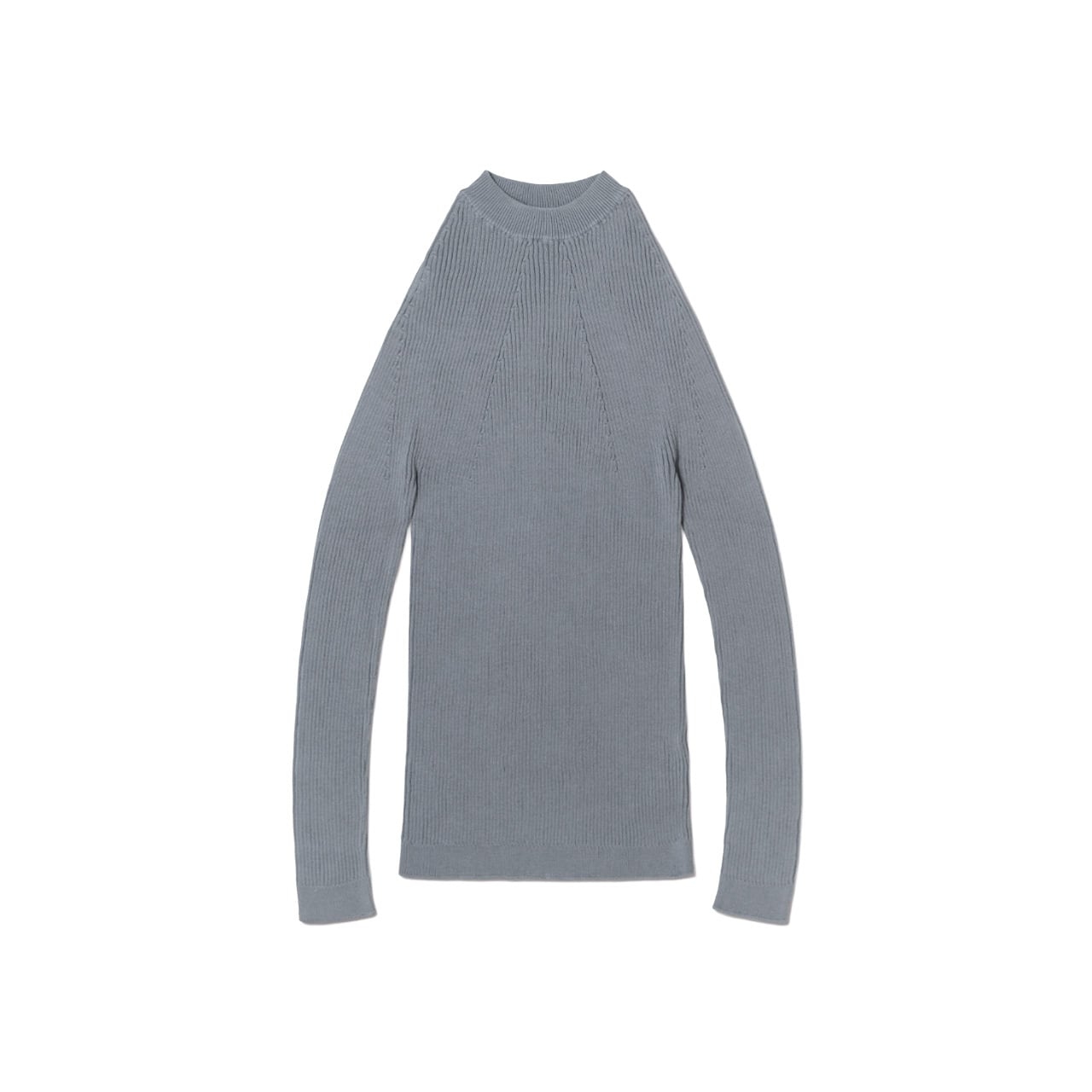 BATONER - CARIBBEAN SEAISLAND COTTON RIB KNIT LONG SLEEVE PULLOVER