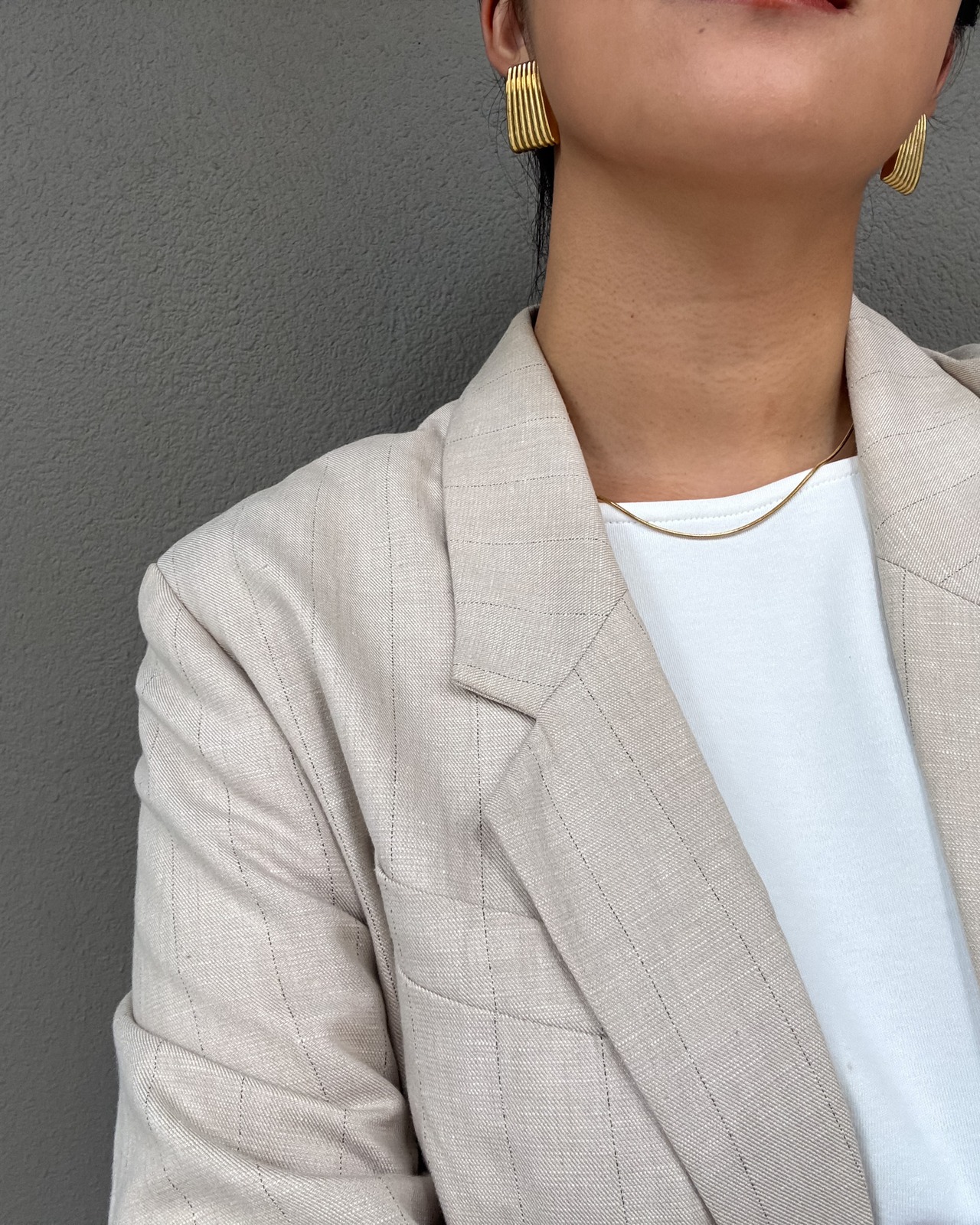 stripe square pierce