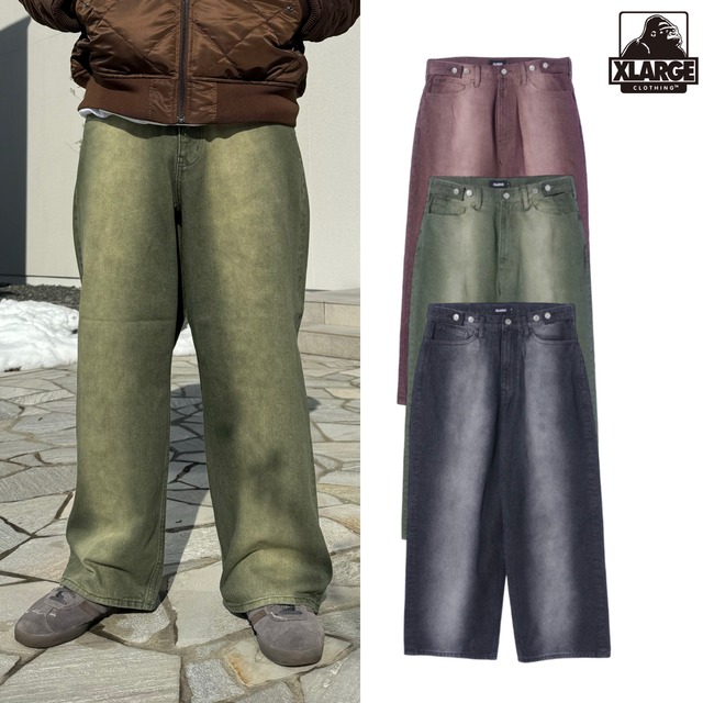 【XLARGE】FADED BAGGY DENIM PANTS【エクストララージ】