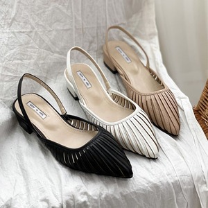 【送料無料】サンダル スリッパ 大人可愛い カジュアル シンプル おしゃれ お出かけ ポインテッドトゥ フェイクレザー ストラップ  春夏 20代 30代 40代 女性用 レディース 無地 トレンド ブラック ホワイト ベージュ 白 黒 旅行 リゾート ローヒール