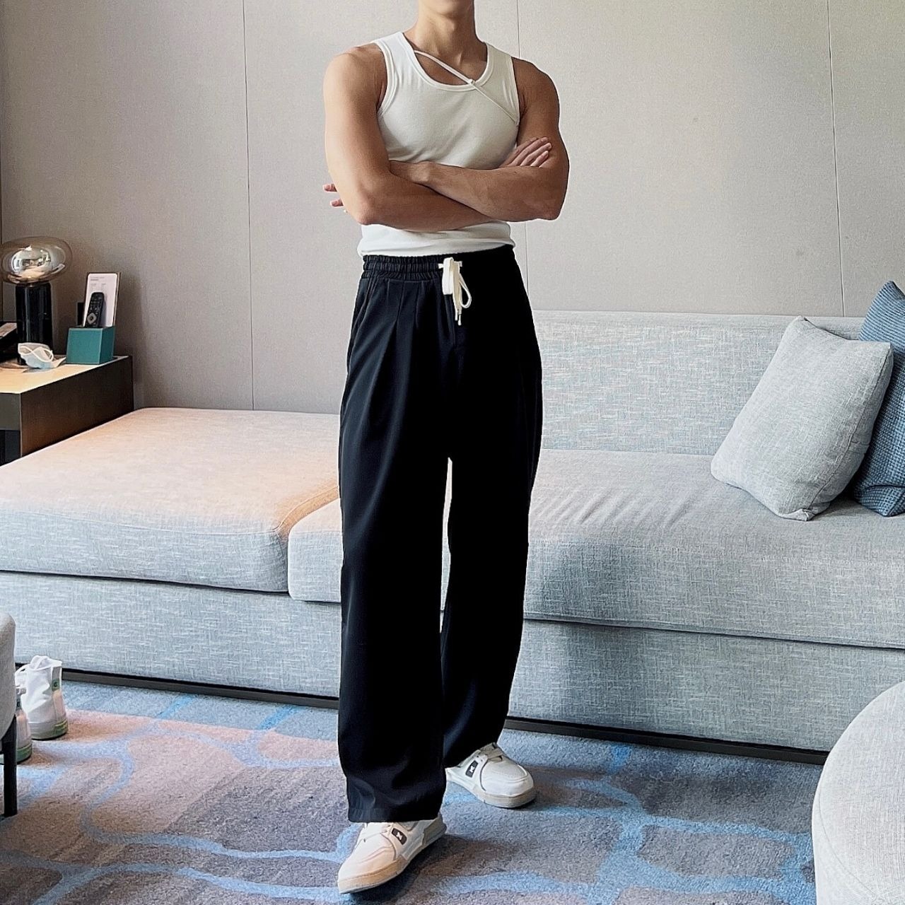 ドレープシルキーワイドレッグパンツ　MT0530004