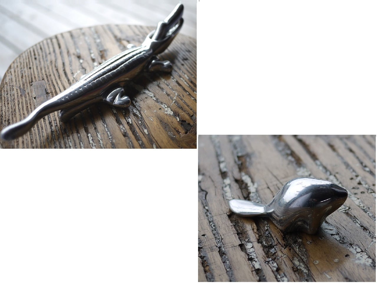 HOSELTON アルミ メタルアート アリゲーター ビーバー ナッツクラッカー