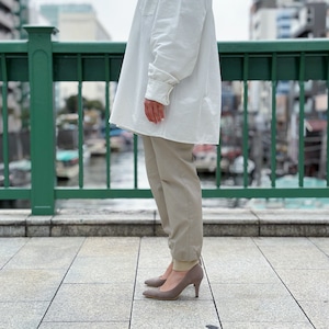 (GREIGE) VENTILE STRETCH LONG PANTS
