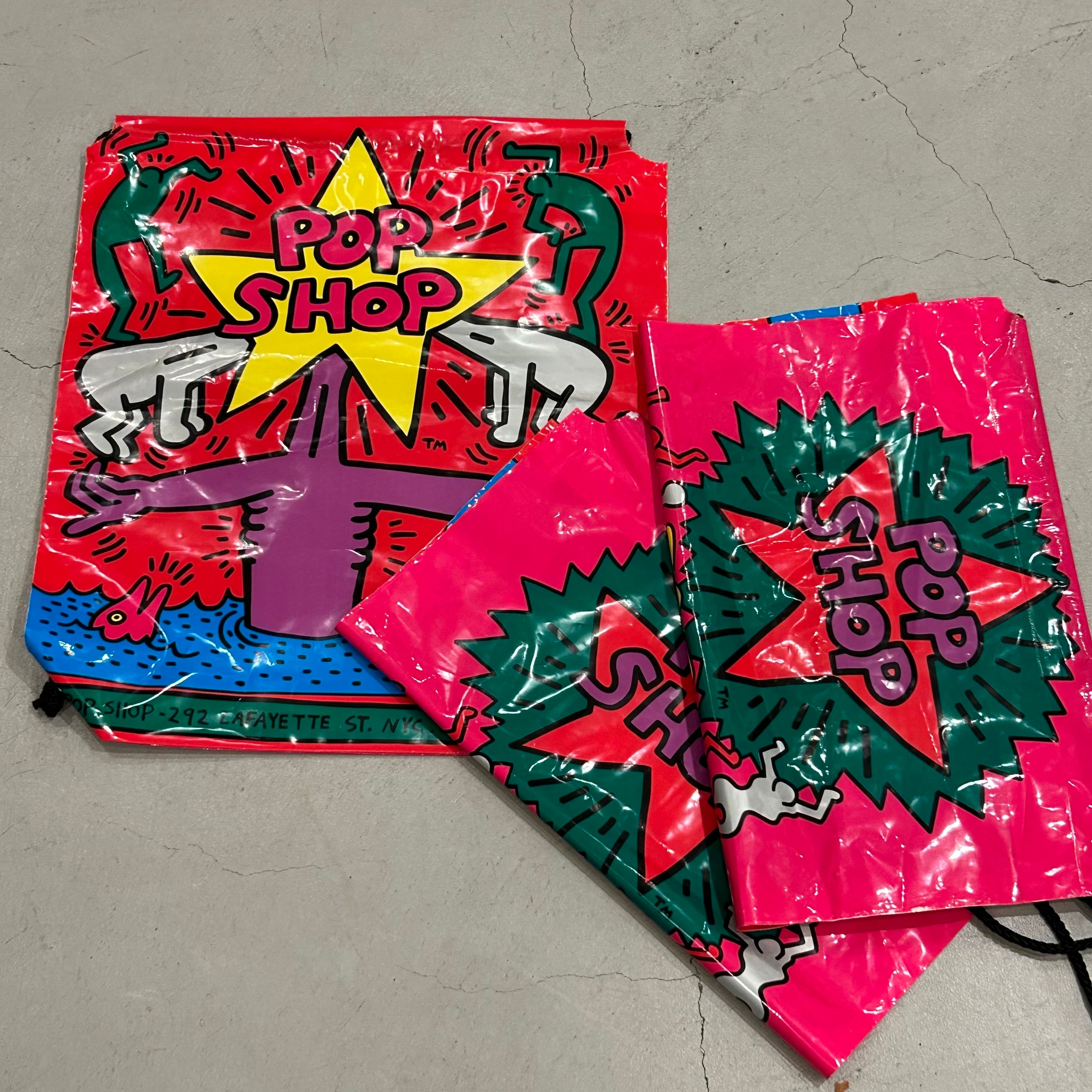 "DEAD STOCK" 1990s Keith Haring ”POP SHOP“ shopper bag