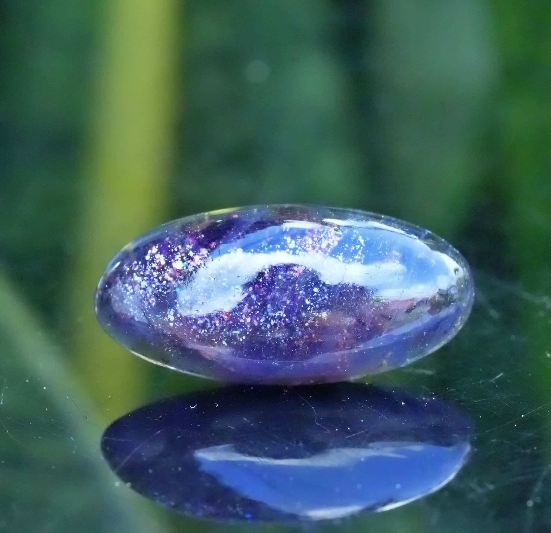 銀河の夜☆高品質 アイオライトサンストーン s1571 | Funky garuda