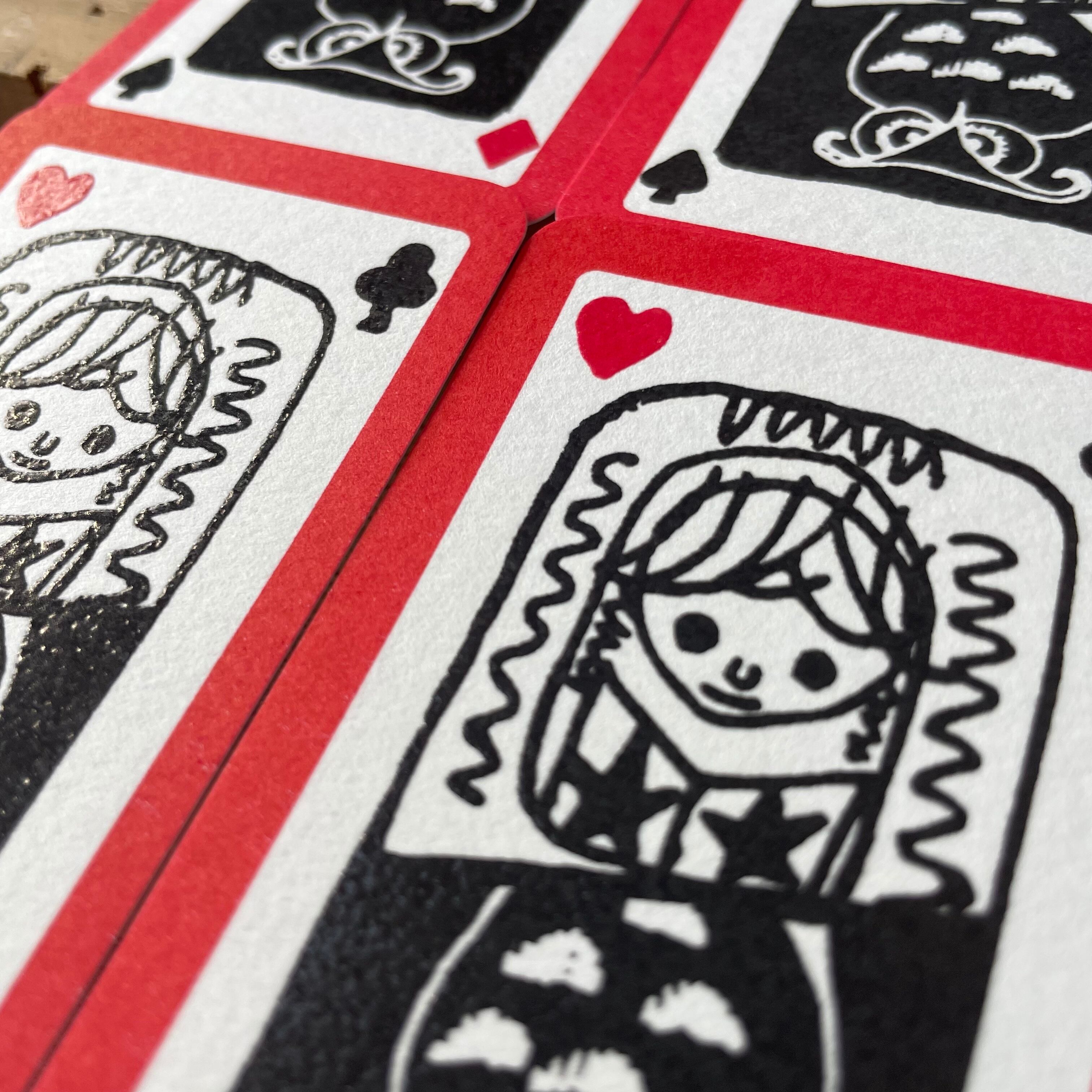 封筒つき名刺サイズカード・アリスとトランプ｜PC12-05 | 野ばら社通販部