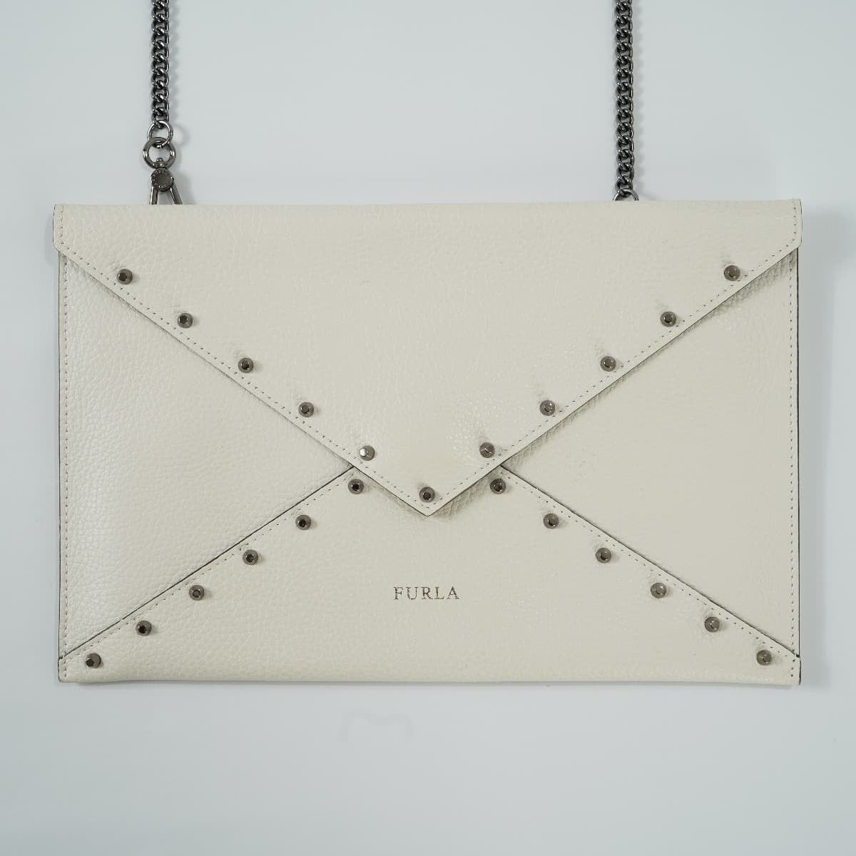 FURLA フルラ スタッズショルダーバッグ クラッチバッグ レザー  