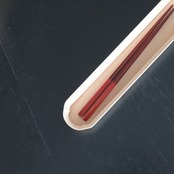 四十沢木材工芸　くりぬき箸箱(1個) / Hollowed-out Cutlery Serving Tray Slim［2104330000209］