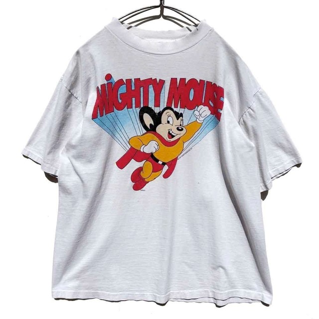【Mighty Mouse】Vintage Mighty Mouse Official T-Shirt【1991s】Vintage Print T-Shirt