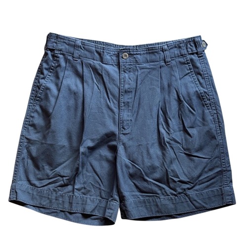 【90s】DOCKERS ドッカーズ ツータック チノショーツ コットン ハーフパンツ 短パン メンズ W33 紺/NAVY Levis vintage 正規 廃盤 希少