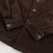 DANTON ダントン フランス製 コーデュロイ ワークジャケット 34 /ブラウン系 太畝 フランスワーク