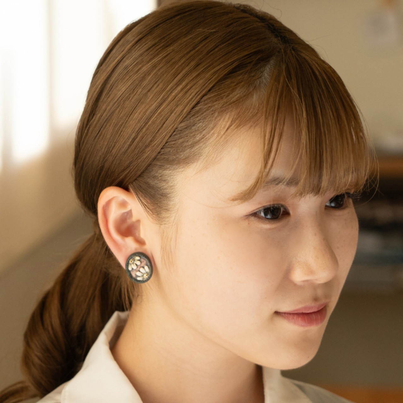 額縁　ピアス/イヤリング