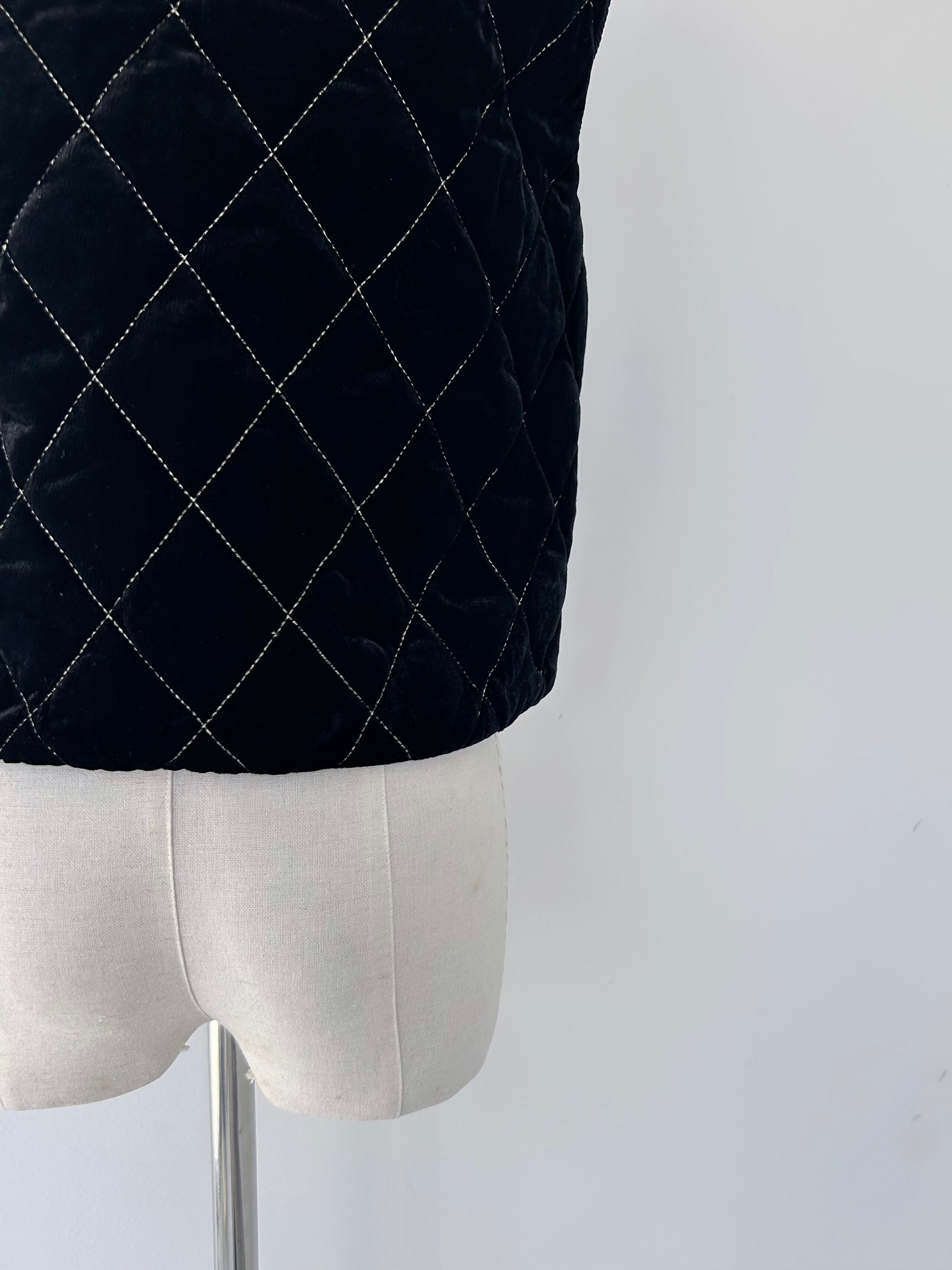Sara Mallika Velvet Beads Embroidery Vest | KOKO