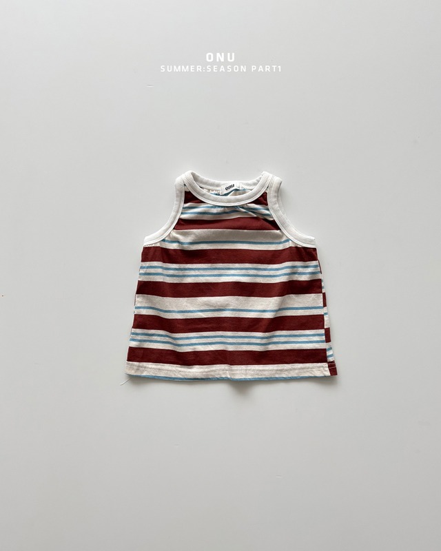 [予約][送料無料]≪ONU≫Striped Ribbed Tank Top 7