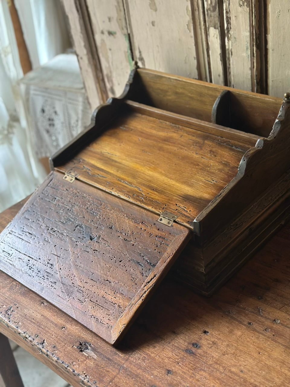 スロープトップレターラック 書類ケース | Brocante de La Cocotte