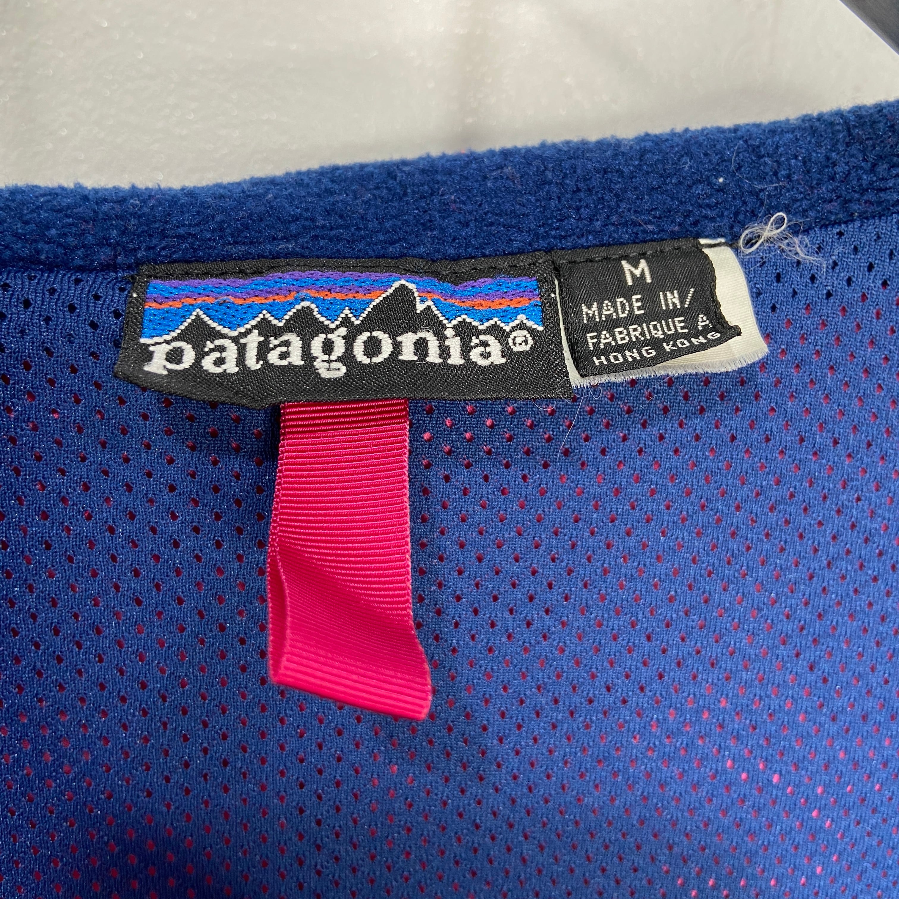 90s patagonia パタゴニア ツートンナイロンジャケット ピンク紺 90s patagonia パタゴニア ツートンナイロンジャケット ピンク紺