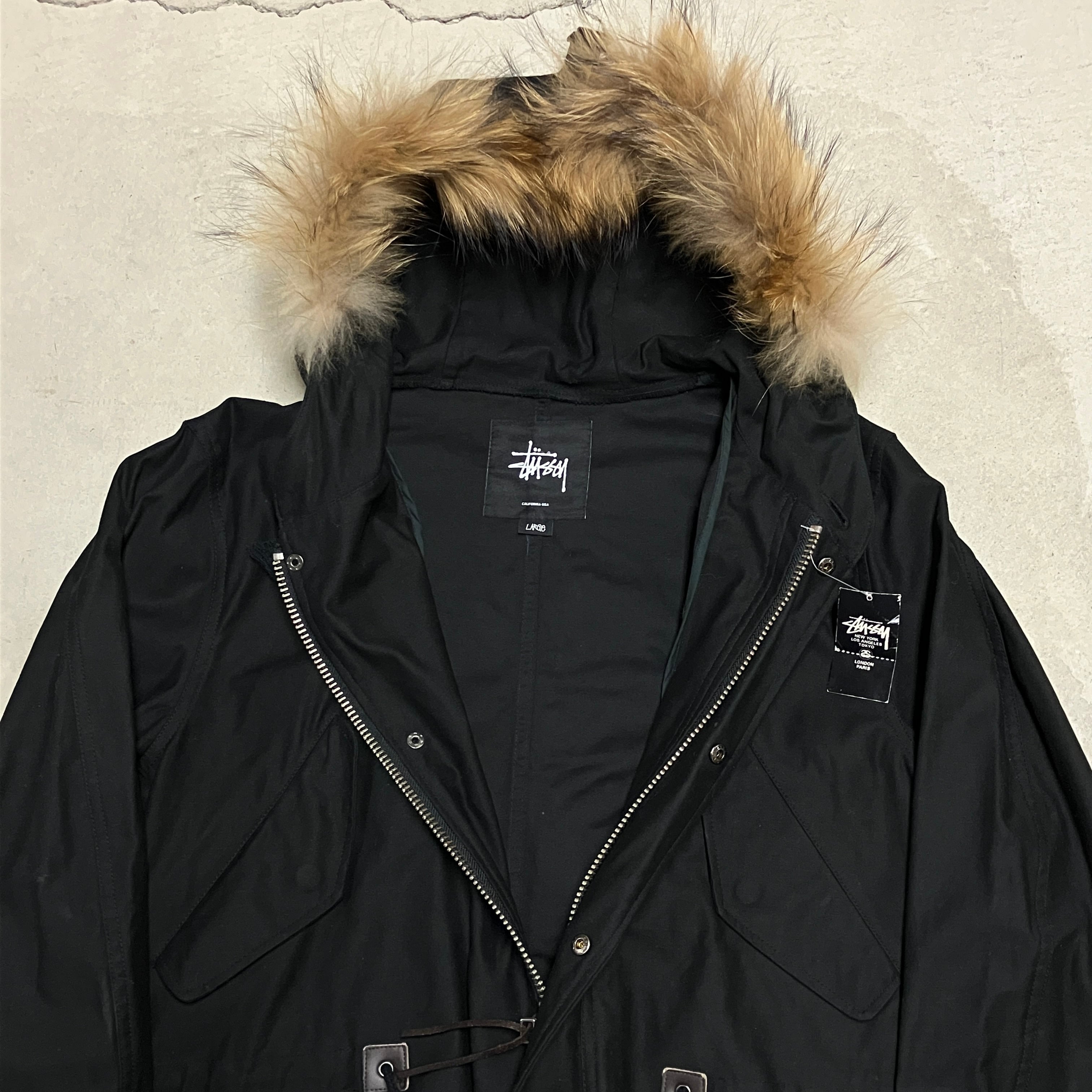 ④ 【DEAD STOCK】STUSSY HOUSTON MOD PARKA BLACK | safarionline