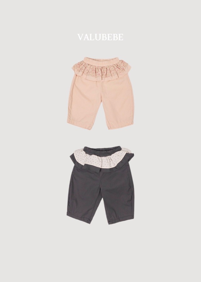 【取寄】valubebe｜frill tiered pants｜フリルティアードパンツ｜6M-S｜baby&toddler｜26 autumn