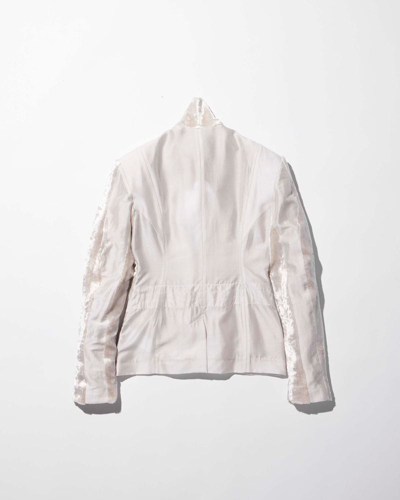 25AW】MUKCYEN ムッシャン / velvet draped jacket / ドレープ