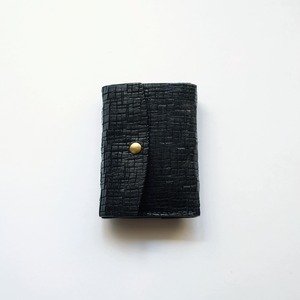 tri-fold wallet - bk - crack