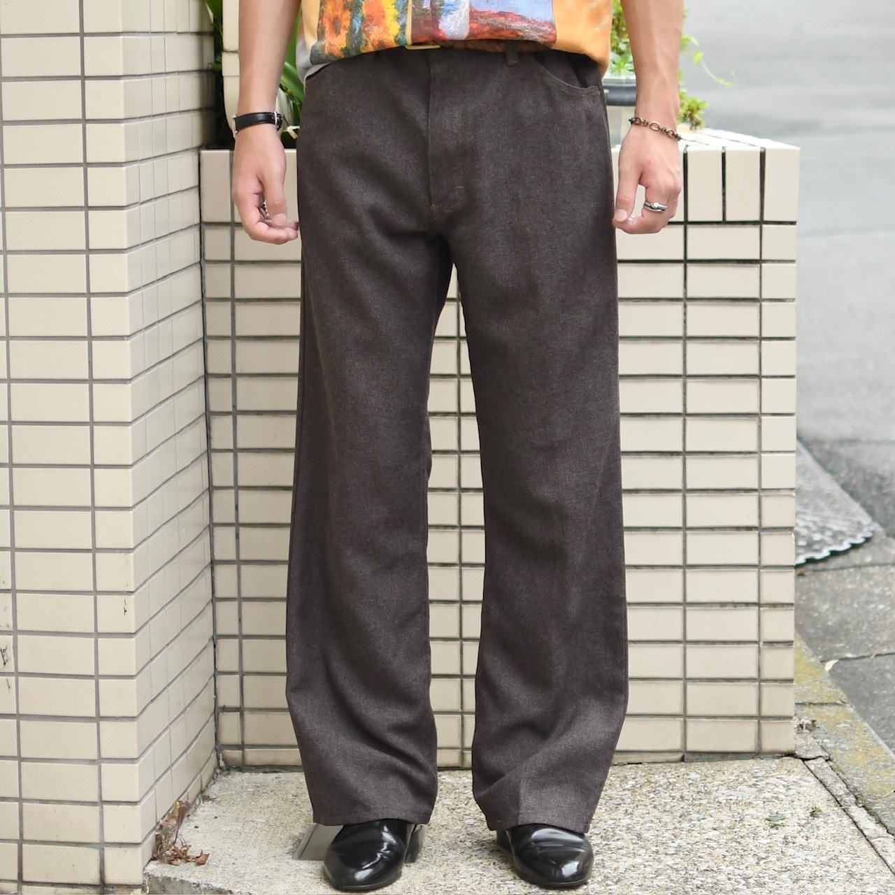 80's~ Wrangler launcher pants brown