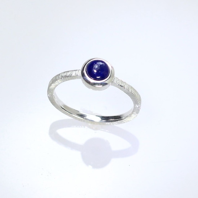 Pt900 ラピスラズリリング 0.52ct