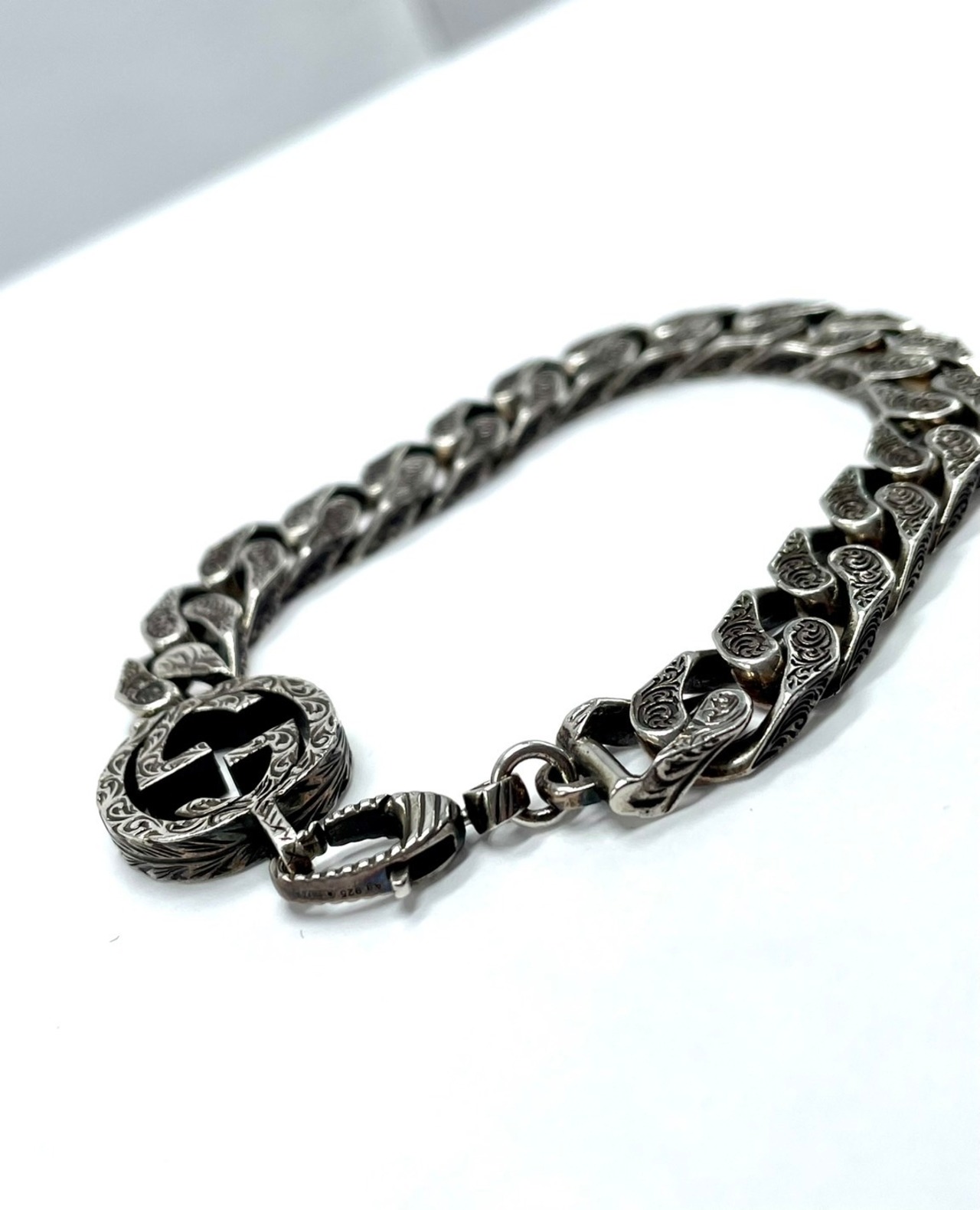 GUCCI インターロッキングG チェーンブレスレット SV925
