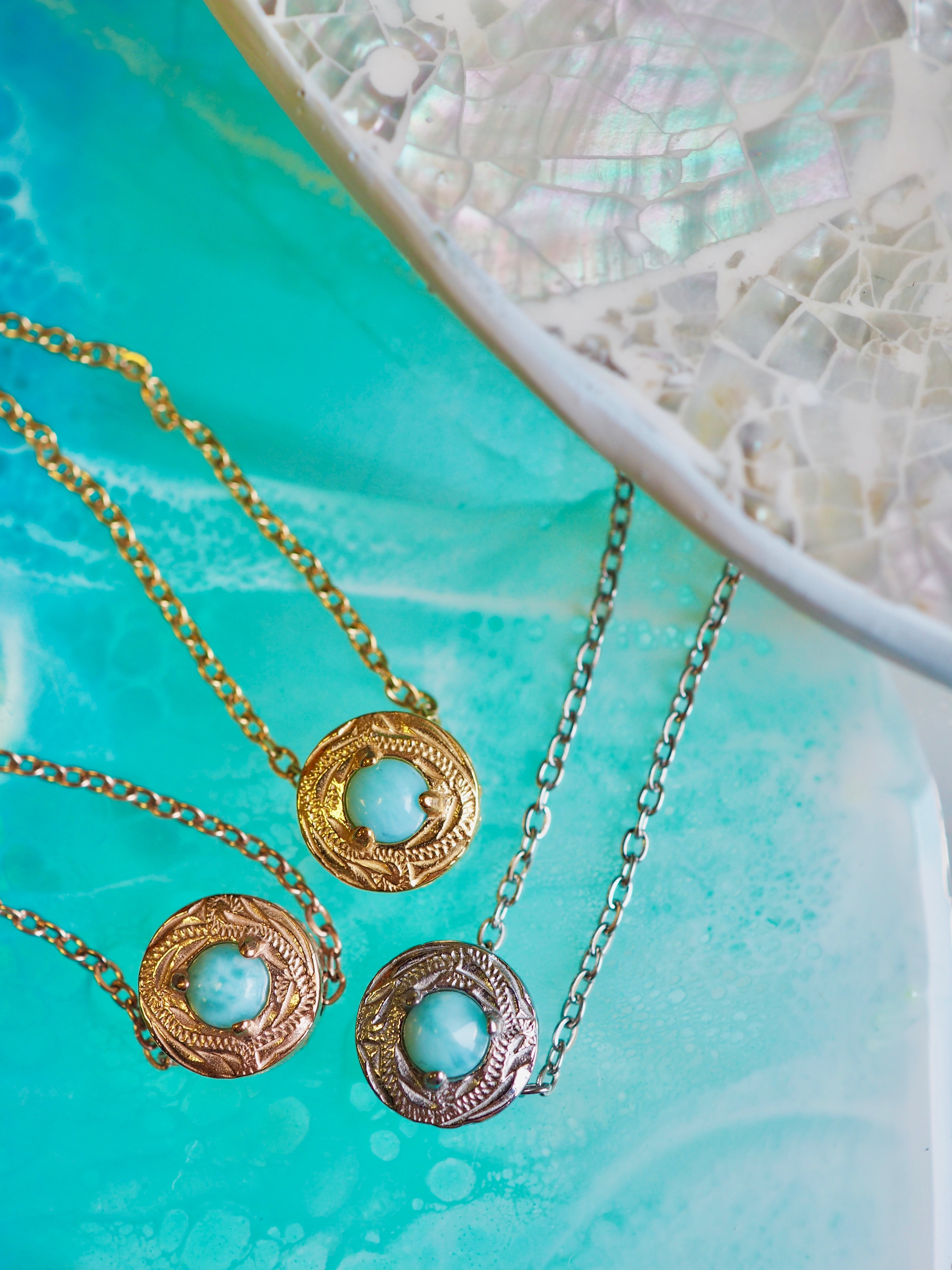 ハワイアン・ラリマー・ネックレス | Lana Jewelry