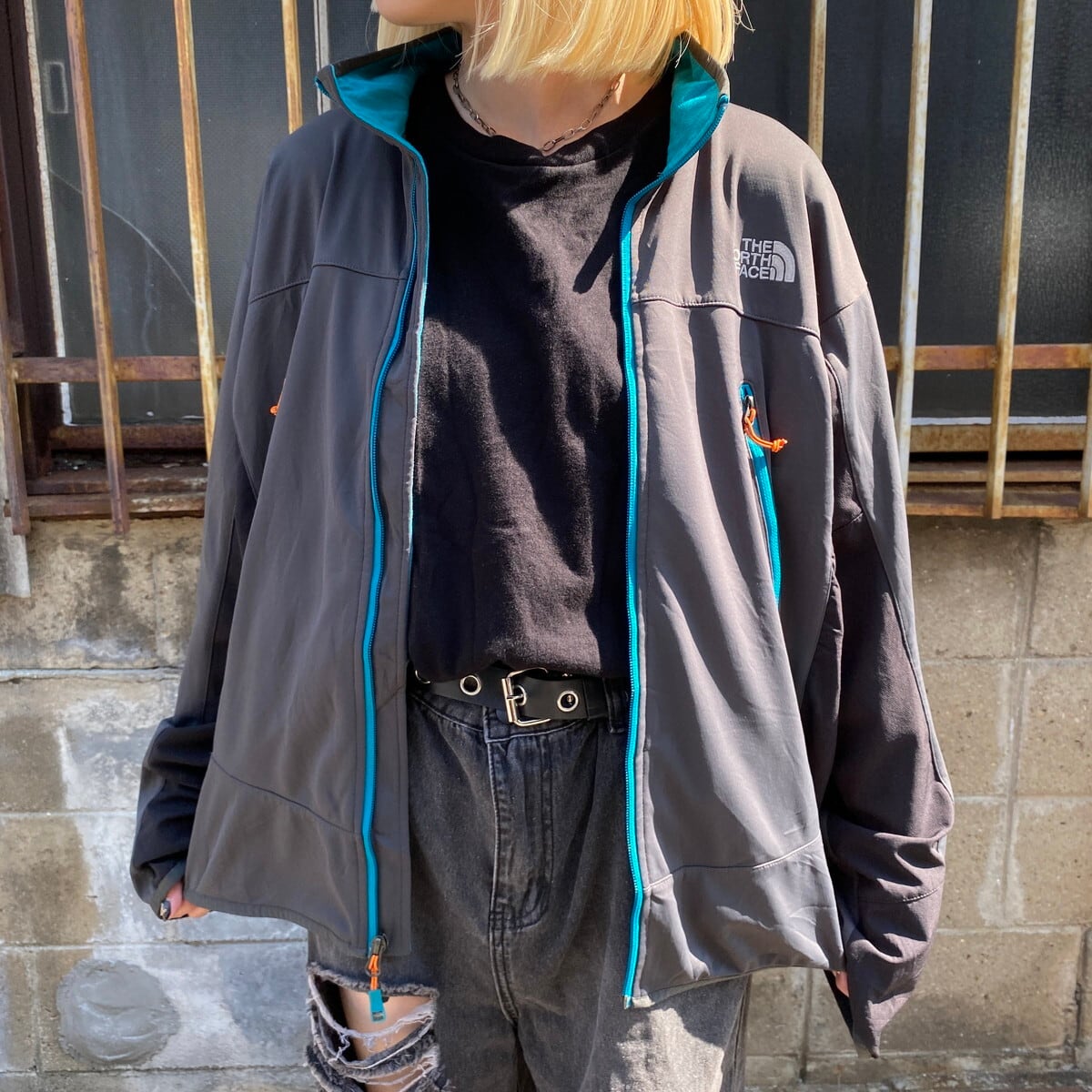 THE NORTH FACE ザ ノースフェイス WINDSTOPPER SUMMIT SERIES ソフトシェルジャケット メンズM 古着  【アウトドアジャケット】【HA10】 | cave 古着屋【公式】古着通販サイト