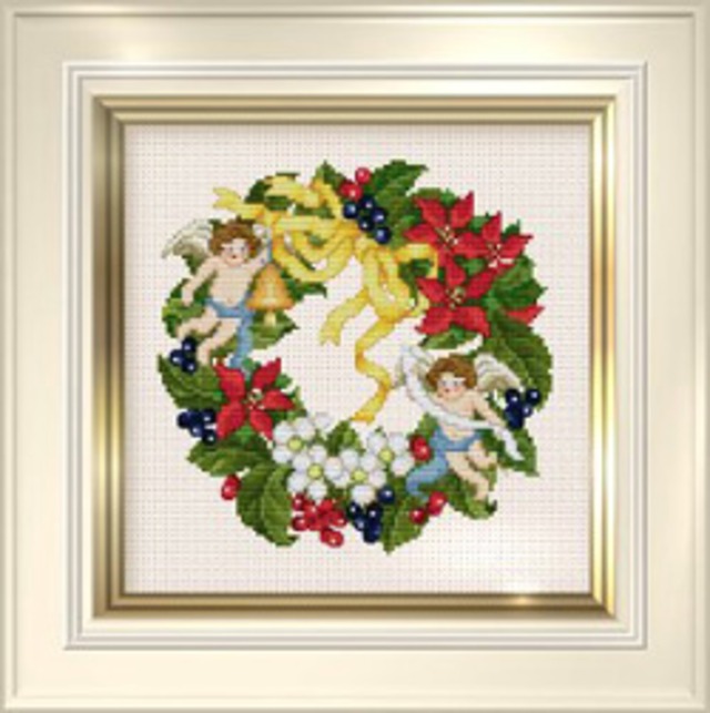クロスステッチ図案「EMS052 Christmas Wreath」:C-2138