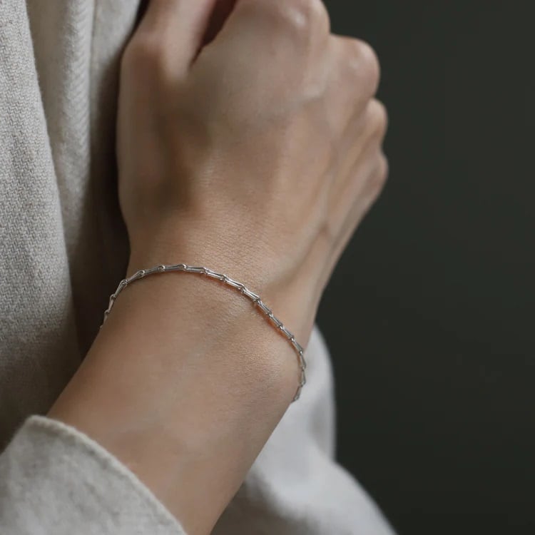 TEN.(テン) バリーコーンチェーンブレスレット SV | サウスオレンジ