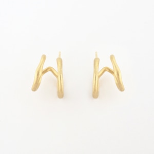 Nuance double hoop pierce（matte）