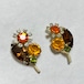 Vintage Floral  Bijoux Earrings