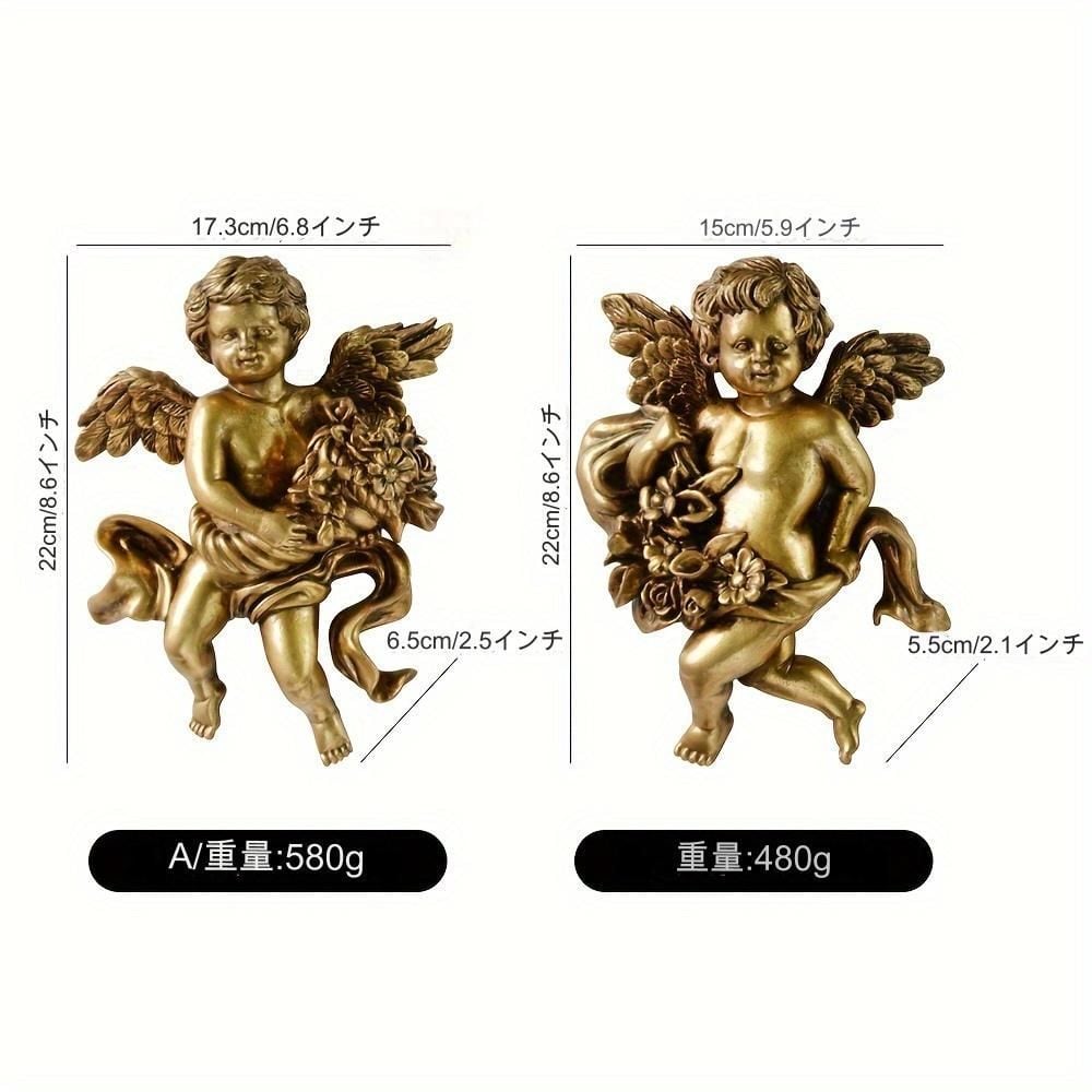 アンティーク 天使の壁飾り 北欧 おしゃれ ヴィンテージ ホーム