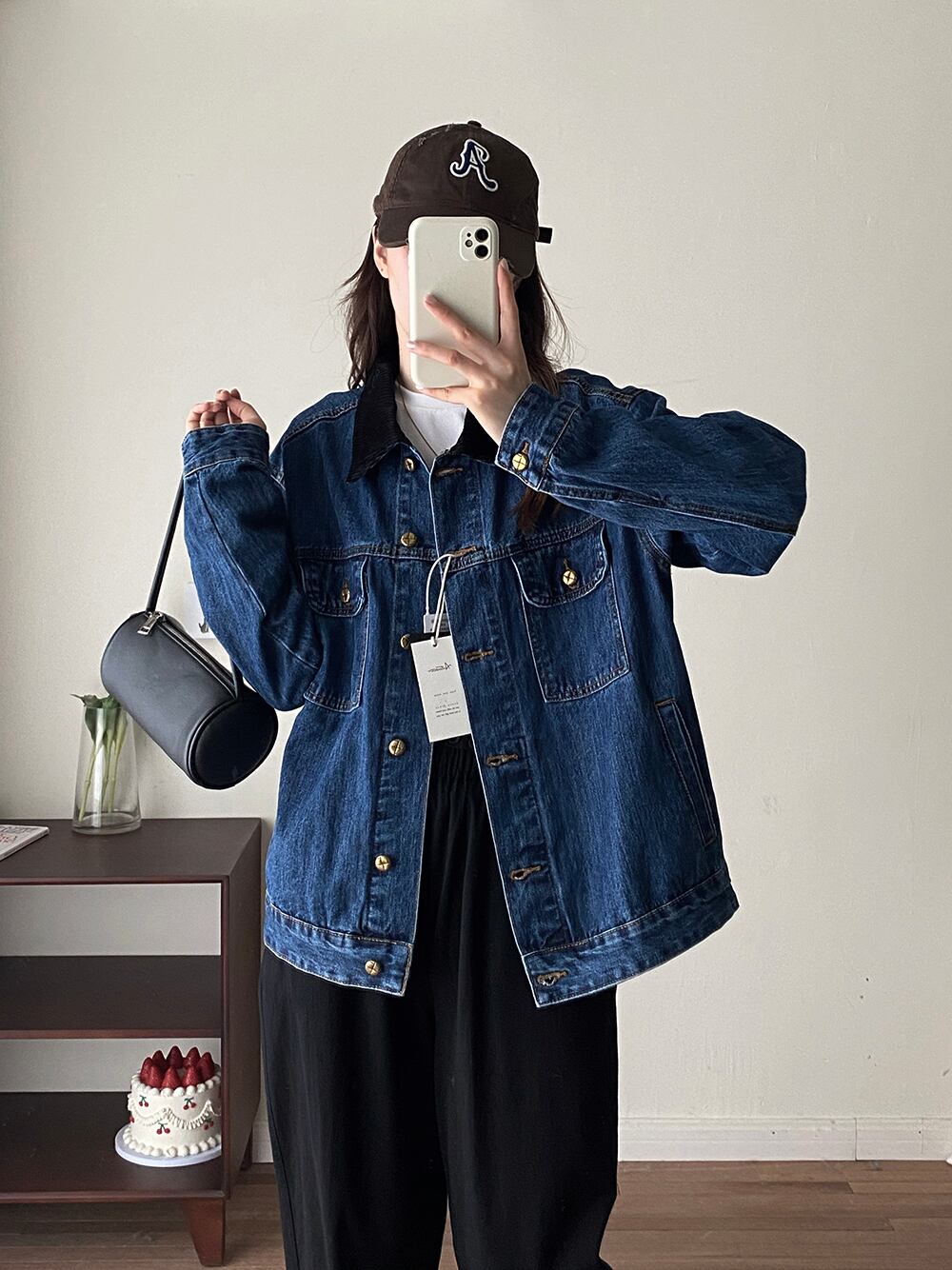 襟コーデュロイ レディース ジャケット アウター 上着 デニム