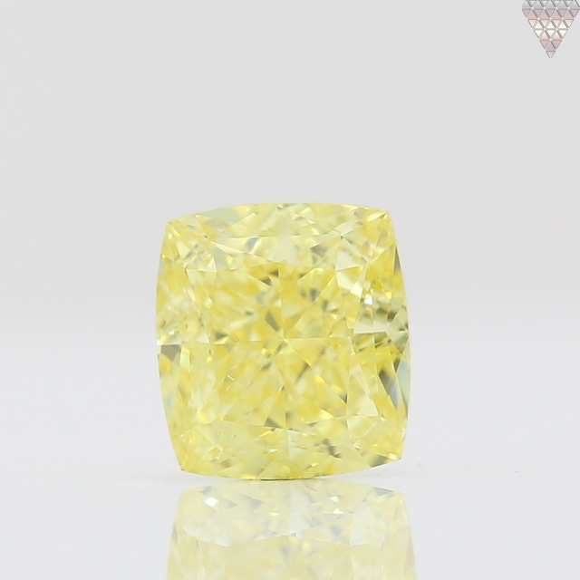 0.51 ct FANCY INTENSE  YELLOW VS2 CUSHION GIA 天然  ダイヤモンド ルース